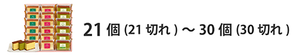 法人ギフト　入り数で選ぶ　21個（21切れ）から30個（30切れ）