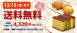 冬の送料無料キャンペーン